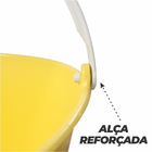 Balde Multiuso Plast 12 Lt Alca Plastica Amarelo