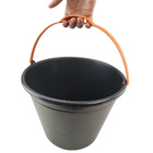 Balde Obra Alça 12 Litros Medidor Kit 2 Und Cimento Massa Con