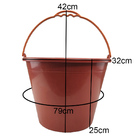 Balde Obra Limpeza Com Medidor 12 Litros Kit 5 Und Cimento Ma