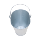 Balde Ordenha Tirar Leite 10 Litros Aço Galvanizado Graduado