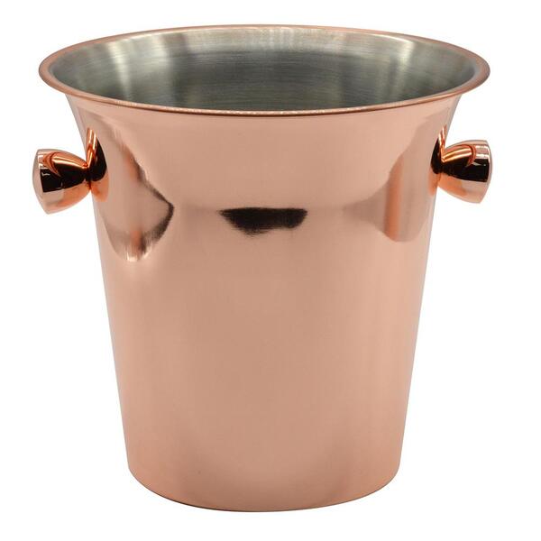 Balde P/gelo Fracalanza Em Aço Inox 3,7l D19xa20cm Cor Cobre