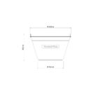 Balde Para Argamassa Tramontina Em Plástico 8 L