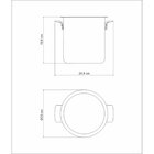 Balde Para Garrafas Cosmos Em Aço Inox 18,2 Cm 5,2 L Tramonti