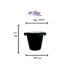 Balde Para Gelo Dynasty Em Aço Inox 1,25 L Preto 26233