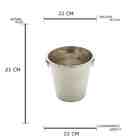 Balde Para Gelo Em Aço Inox Lyor Prime 21cm