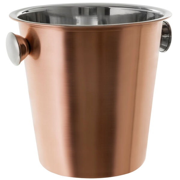 Balde Para Gelo Ou Serviço  Aco Inox 14cm - Cobre