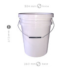 Balde Para Lixo Organico 20 Litros 03 Peças