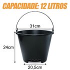 Balde Pedreiro Alça Ferro Pega Mão 12l - Brasipla
