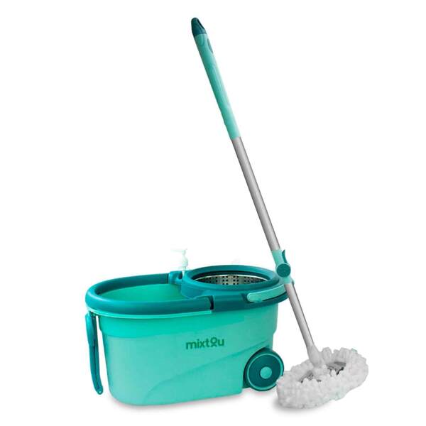 Balde Perfect Mop 360° Giratório Limpeza Geral Esfregão 18l