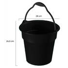 Balde Plástico 8 Litros Preto Sanremo
