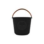 Balde Plástico Para Obra Metasul Preto 12 Litros