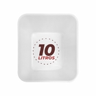 Balde Plastico Para Sorvete 10 Litros S/ Alça E Tampa