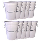 Balde Plástico Redondo 20 Litros 10 Peças