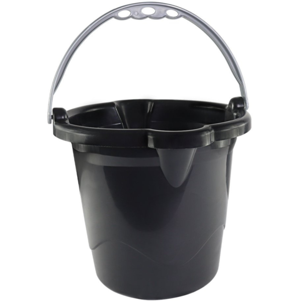Balde Reforçado 8,5 Litros Com Alça Preto