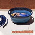 Balde Retrátil Com Alças Oikos Azul