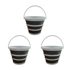 Balde Retratil Dobravel Flexivel 10 Litros Silicone Limpeza