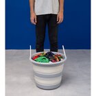 Balde Retrátil Para Lavanderia Oikos Cinza