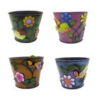 Balde Vaso Enfeite De Ferro Jardim Quintal Varanda Flor Libel