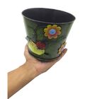 Balde Vaso Enfeite Ferro Jardim Quintal Decoração Flor Joanin