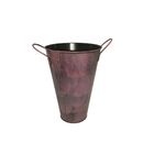 Balde Vaso Metal Enfeite Com Alça Jardim Quintal Varanda Flor