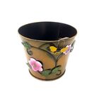 Balde Vaso Metal Enfeite Jardim Quintal Varanda Flor Abelha