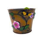 Balde Vaso Metal Enfeite Jardim Quintal Varanda Flor Abelha