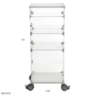 Baleiro Balcão De Vidro Modulado - 0,40 X 1,00 X 0,40