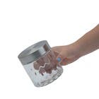 Baleiro Cinza de Vidro 800ml 12x11 Mozcada