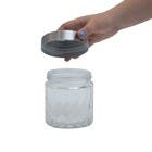 Baleiro Cinza de Vidro 800ml 12x11 Mozcada