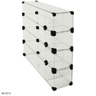 Baleiro Comercial Modulado Em Vidro - 0,60 X 0,60 X 0,15