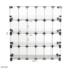 Baleiro Comercial Modulado Em Vidro - 0,60 X 0,60 X 0,20
