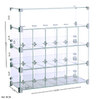 Baleiro Comercial Modulado Em Vidro - 0,60 X 0,60x0,20