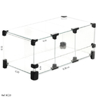 Baleiro De Vidro Comercial Modulado - 0,30 X 0,15 X 0,20