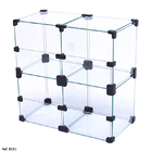 Baleiro Expositor Modulado Em Vidro - 0,40 X 0,40 X 0,20