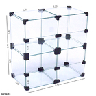 Baleiro Expositor Modulado Em Vidro - 0,40 X 0,40 X 0,20