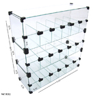 Baleiro Expositor Modulado Em Vidro - 0,60 X 0,60 X 0,20