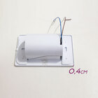 Balizador Branco Embutir Parede E Escada Caixa 4x2 + Led 5w B