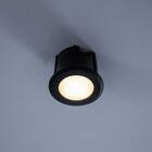 Balizador Coin Mini Preto 0,3w 2700k Quente Ip66 Interlight