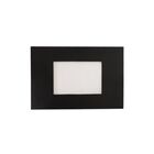 Balizador De Embutir Escada Parede 4x2 Alumínio Preto Rl