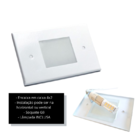 Balizador De Embutir Parede/escada 4x2 Branco + Lâmpada G9 5w