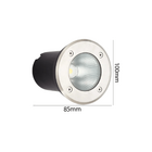 Balizador De Embutir Solo Redondo Ip66 Led 7w Verde Bivolt