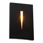 Balizador De Parede Muro Sobrepor Friso Caixa 4x2 Preto P/ G9