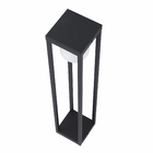 Balizador de Sobrepor Preto Externo Microtexturizado Alumínio IP44 70cm Ideal Iluminação