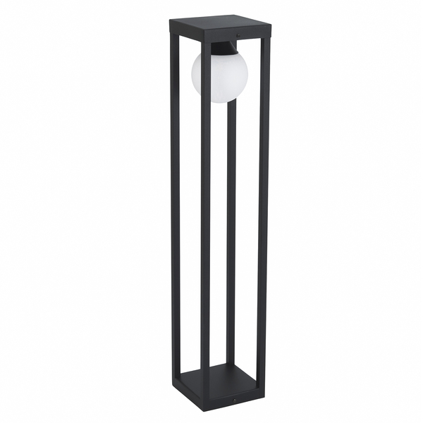 Balizador de Sobrepor Preto Externo Microtexturizado Alumínio IP44 70cm Ideal Iluminação