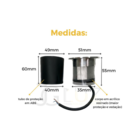 Balizador De Solo Led 1w 3000k Quente Bivolt Envio 24 Horas