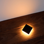 Balizador De Solo Led Edge 1w Luz 3000k Quadrado Preto