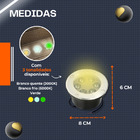 Balizador De Solo Spot Led Chão Jardim 5w Embutir Blindado Br