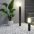 Balizador Cilíndrico de Sobrepor E27 Travis Inox Preto IP44 Inspire