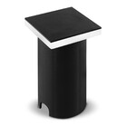 Balizador Quadrado de Embutir Com LED Ring Preto Luz Amarela 1W IP67 Black+Decker