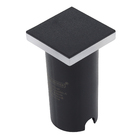 Balizador Quadrado de Embutir Com LED Externo Ring Preto Luz Amarela 1W IP67 Black+Decker